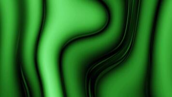 Emerald Green Abstract Wavy Pattern with Flowing Curves and Silky Textures - Elegant Drapery Folds and Fabric Waves video