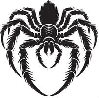 Simple Spider Silhouette for Design Projects vector