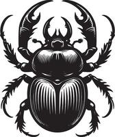 Stag Beetle Artwork for Nature Themed Projects vector
