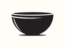 High-Quality Mixing Bowl Silhouette for Graphic Design vector