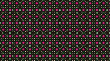 Colorful Geometric Pattern with Symmetrical Abstract Floral Designs on Dark Background vector