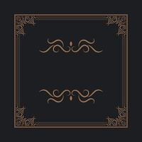 decorative circle line border background vector