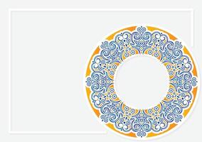 Colorful invitation background style ornamental geometric pattern vector