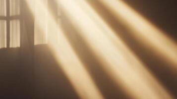 Sunlight Streaming Through Window Creating a Warm and Serene Atmosphere photo