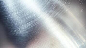 Shiny Metal Texture with Abstract Circular Grain and Reflective Surface photo
