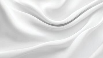 Elegant White Silk Fabric Texture with Soft Folds and Smooth Surface photo