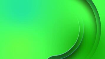 Looping green circle animated abstract geometric monochrome background with empty place for logo or product promotion video