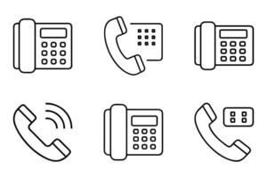 Classic mobile silhouette icon bundle vector