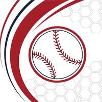 Dynamic Baseball Graphic with Abstract Design vector