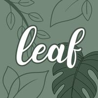 Elegant illustration of a leaf design with a calming color palette. vector