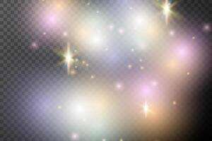 colorful glowing stars background vector