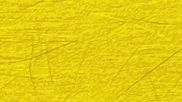 Crumpled yellow paper stop motion animation, Textured paper background. The concept of sketch pad, design, retro style, wrinkle, frayed, blank video