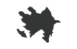 Azerbaijan map icon symbol design vector