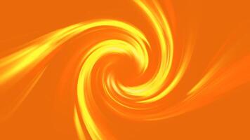 Abstract yellow swirl on orange background used for graphic or web design video