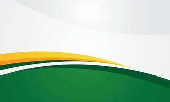 Green curve abstract background design vector