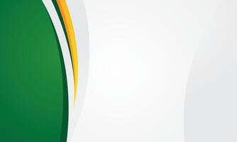 Abstract green curve gradient background vector