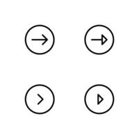 Arrow icon set. Set of Arrow. vector