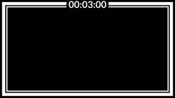 5 seconds countdown timer with a white frame and a countdown timer reading suitable for countdowns, digital presentations, and time related concepts video
