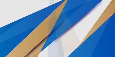 Abstract blue and yellow fractal overlap on abstract geometric design modern luxury futuristic background illustration. eps10 vector