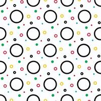 a seamless pattern with circles and circles vector