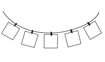 Frame picture image line black color element drawing graphic mockup empty blank modern poster template fashion retro frame photo album gallery memory object film collection camera showing card banner vector