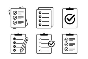 Check document file illustration design set vector