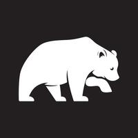 Bear silhouette illustration vector