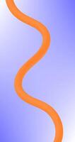 Abstract background with curved lines in orange and blue colors. vector
