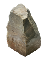 realistic 3d render of an ancient weathered stone on isolated background png