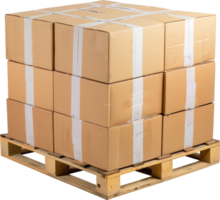 Boxes on a pallet png