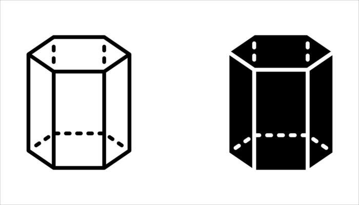 geometry icon set on white