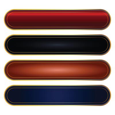 Luxury Golden Arabic Islamic Banner Title Frame Text Box Border Transparent Background