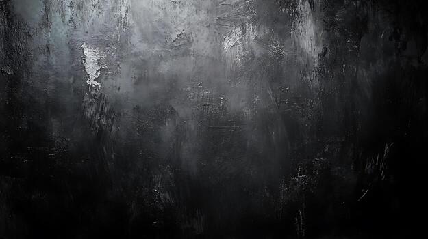 Abstract texture art background featuring dark gray colors and a textured surface with strokes, creating a moody and mysterious atmosphere. photo