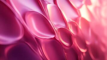 A mesmerizing blend of pink hues, forming an abstract and fluid texture that evokes a sense of gentle movement and captivating iridescence. photo