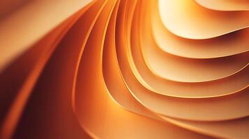 Abstract flowing curves of tan and orange evoke warmth and movement, creating a soothing yet dynamic visual texture. photo