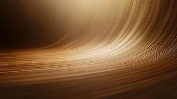 Golden light gracefully curves and flows, creating a visually stunning, elegant motion. Abstract design and aesthetic appeal for design. photo