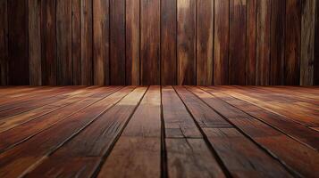 Rustic charm of aged wood texture. Warm tones and natural grain patterns create an inviting backdrop with timeless, natural beauty. photo