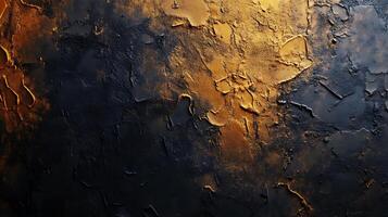 Abstract texture art featuring black and gold gradient. A unique background for your design. Get creative and use this abstract texture art. photo