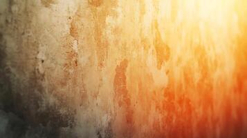 Abstract grunge wall with warm tones, creating a textured background. Rustic texture, aged look, ideal backdrop, artistic design. photo