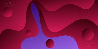 Pink and purple geometric business banner design. Creative banner design with wave and line shape as template. Simple design on horizontal banner. Eps10 vector
