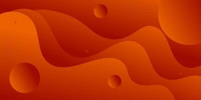 Abstract wave fluid orange background. Colorful background with wave pattern. Eps10 vector