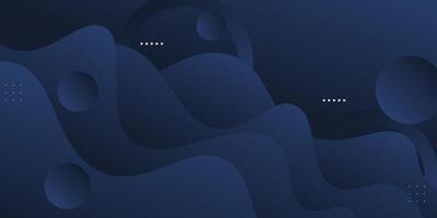 Abstract wave background with dark blue color combination. Liquid fluid pattern design. Trendy shape design. Eps10 vector