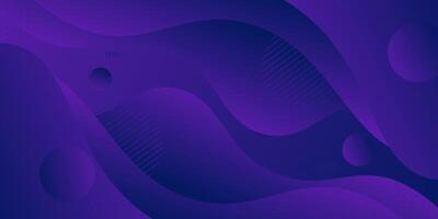 Abstract minimalist dark purple 3D background with wavy paper cut pattern. Simple design for promotion. vector