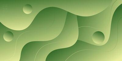 Abstract colored green background with liquid wave pattern. Trendy background concept. Eps10 vector
