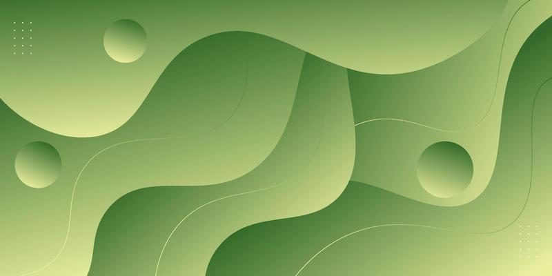 Abstract colored green background with liquid wave pattern. Trendy background concept. Eps10