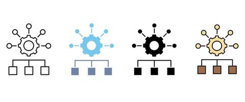 organization concept line icon. .Simple element illustration. organization concept outline symbol design. vector
