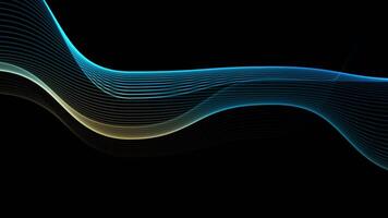 Wave Lines Gradient Motion Background. Abstract Curve Line Futuristic Technology Concept video