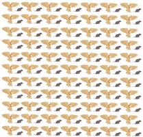 owl, rat as a pattern background vector