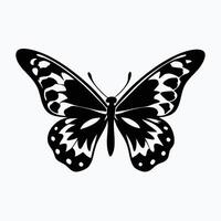 simple, elegant silhouette of a butterfly, perfect for various design projects. vector