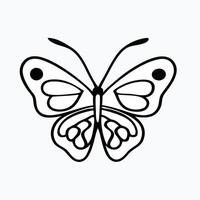 silhouette of a butterfly is perfect for various design projects. vector